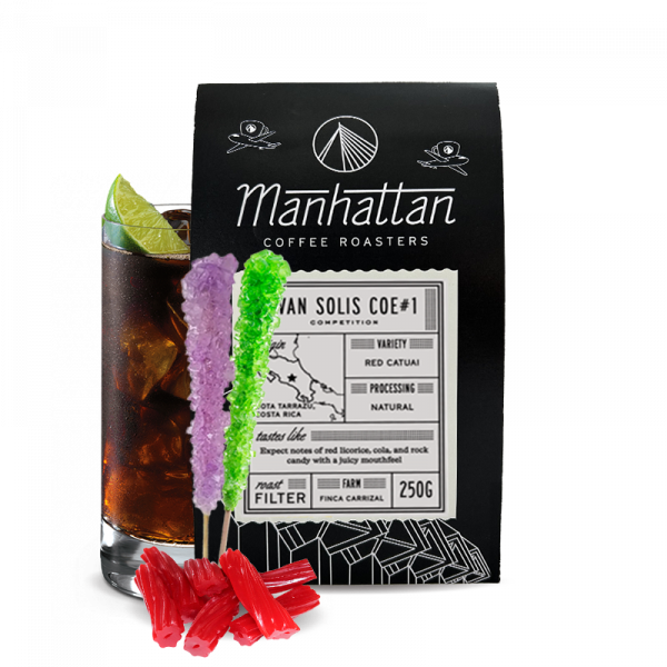 Výběrová káva Manhattan Coffee Roasters Kostarika IVAN SOLIS - Vítěz Cup of Excellence #1 - 125g