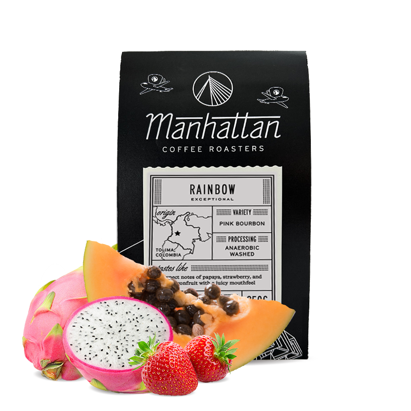 Výběrová káva Manhattan Coffee Roasters Kolumbie El Vergel RAINBOW