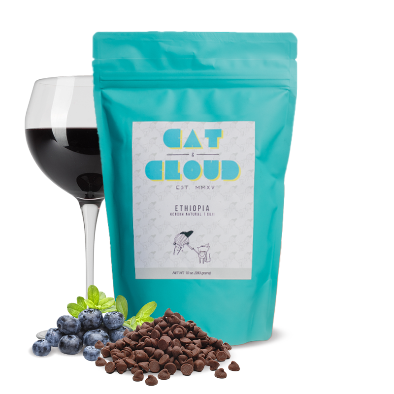 Výběrová káva Cat and Cloud Coffee Etiopie KERCHA NATURAL