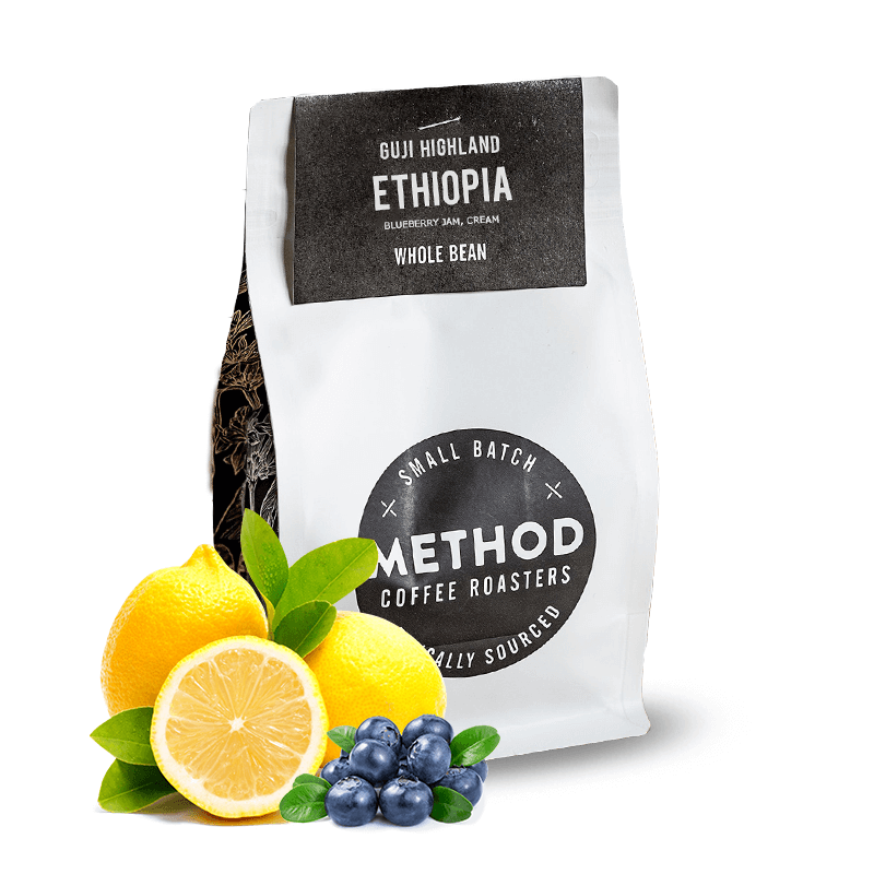 Výběrová káva Method Coffee Roasters Etiopie GUJI HIGHLAND