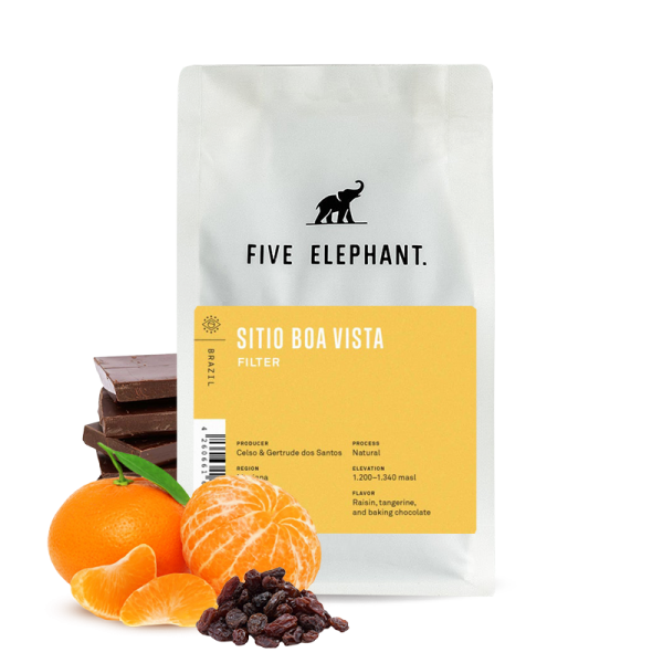 Výběrová káva Five Elephant Brazílie SITIO BOA VISTA YELLOW CATUAI