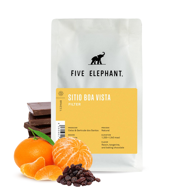 Výběrová káva Five Elephant Brazílie SITIO BOA VISTA YELLOW CATUAI