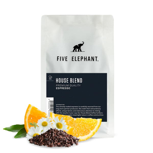 Výběrová káva Five Elephant HOUSE ESPRESSO Blend