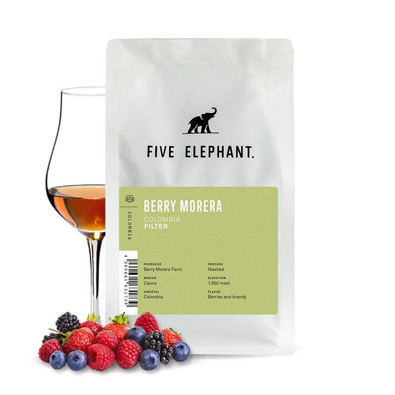 Výběrová káva Five Elephant Kolumbie BERRY MORERA