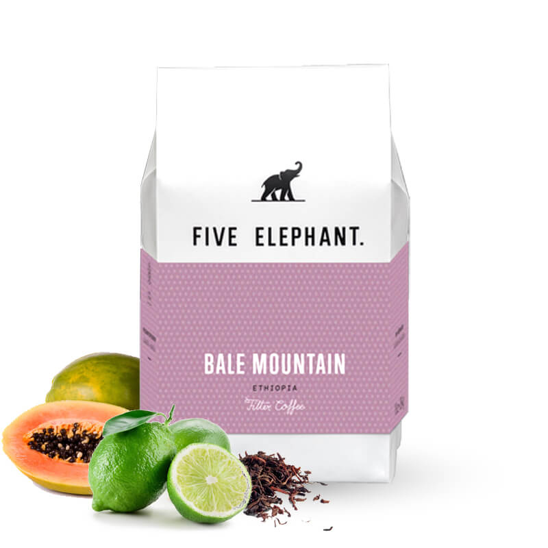 Výběrová káva Five Elephant Etiopie BALE MOUNTAIN