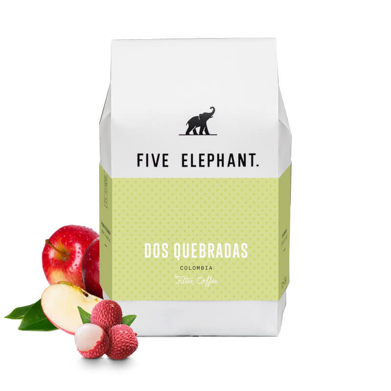 Výběrová káva Five Elephant Kolumbie DOS QUEBRADAS