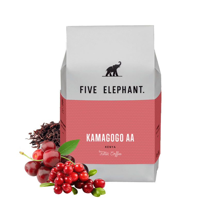 Výběrová káva Five Elephant Keňa KAMAGOGO AA 2020