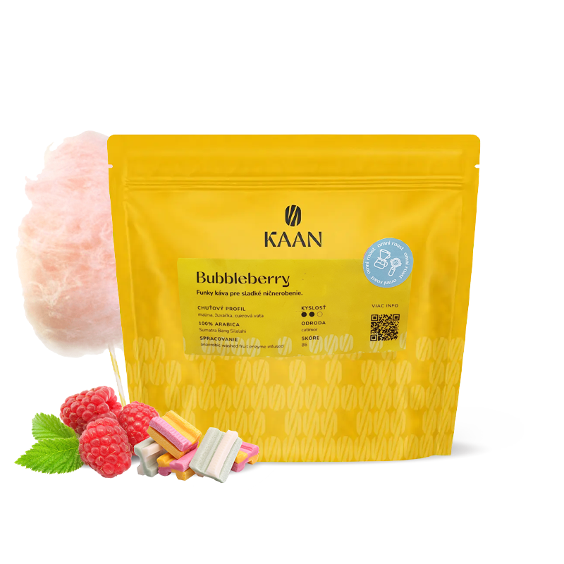 Výběrová káva Kaan  Indonésie BUBBLEBERRY - 200g