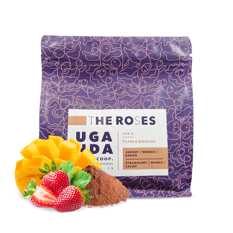 Výběrová káva The Roses Uganda MASHA COOP MACERATED