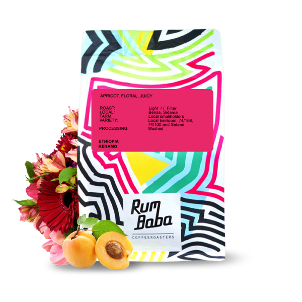 Výběrová káva Rum Baba Etiopie KERAMO