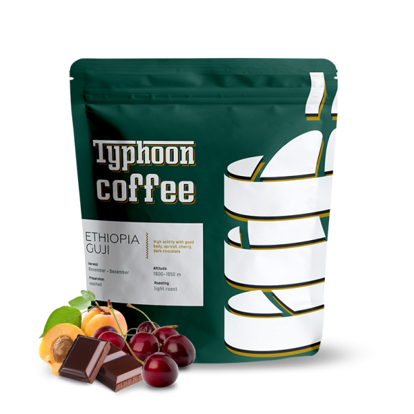 Výběrová káva Typhoon Coffee Etiopie GUJI