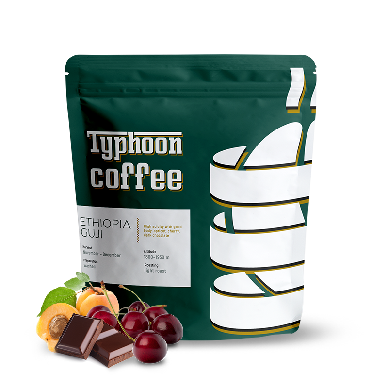 Výběrová káva Typhoon Coffee Etiopie GUJI