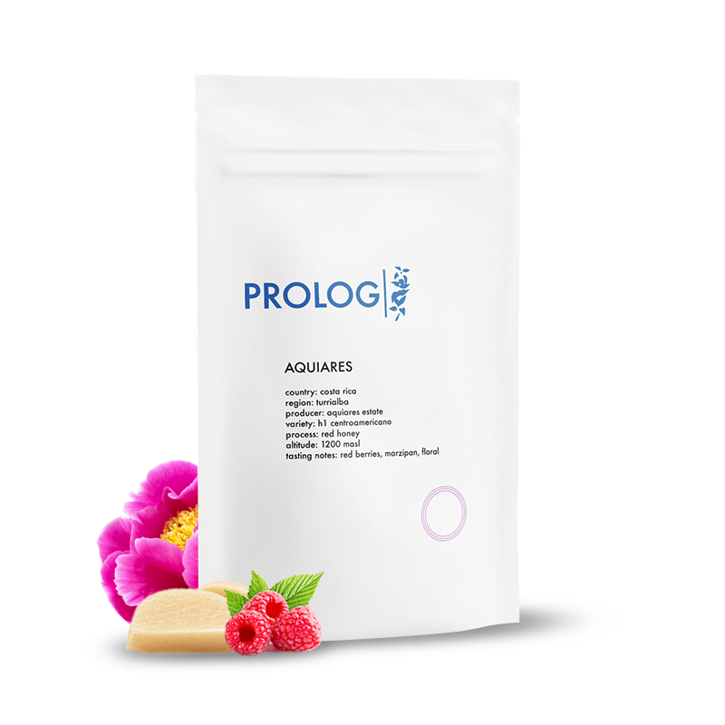 Výběrová káva Prolog Coffee Kostarika AQUIARES - red honey