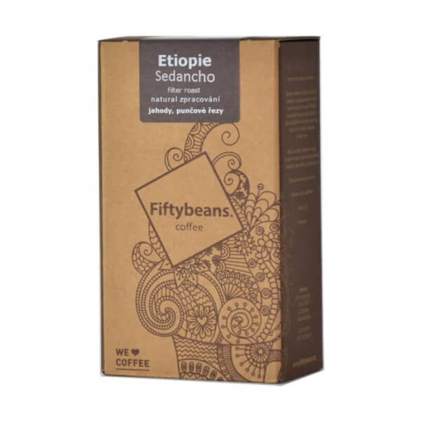 Výběrová káva Fiftybeans Etiopie SEDANCHO