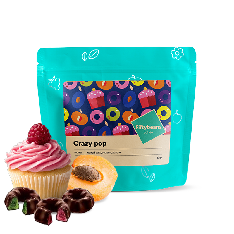 Výběrová káva Fiftybeans Kolumbie CRAZY POP