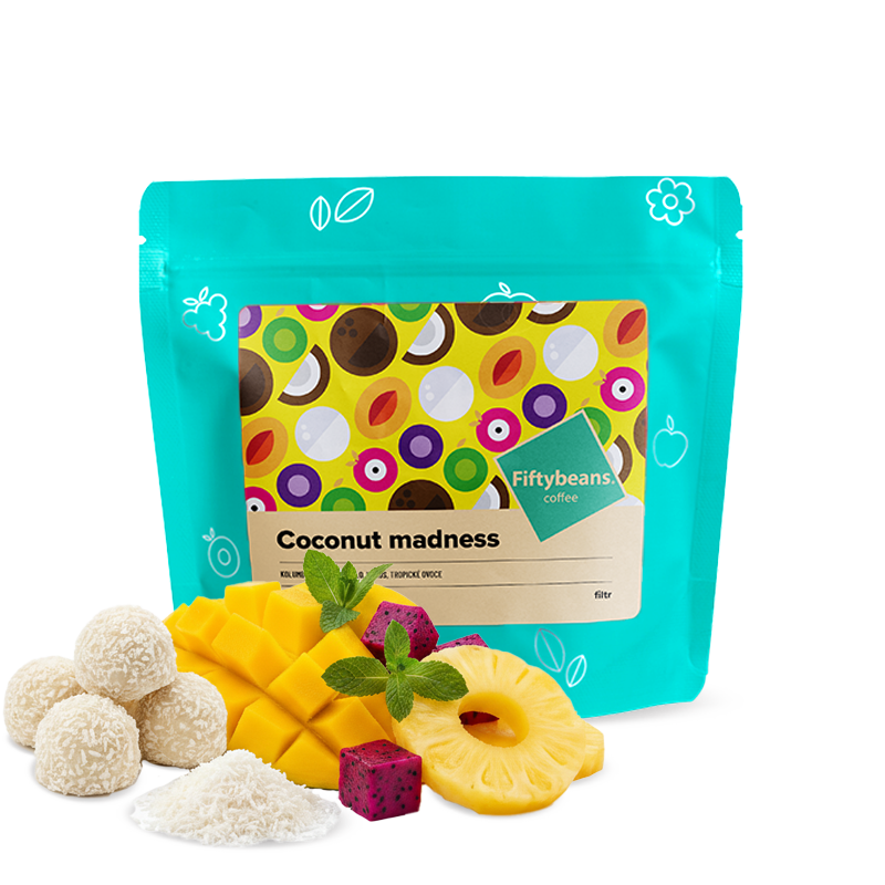 Výběrová káva Fiftybeans Kolumbie COCONUT MADNESS