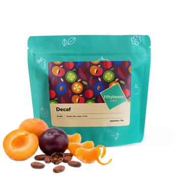 Kolumbie EL PLACER DECAF - bezkofeinová - Fiftybeans