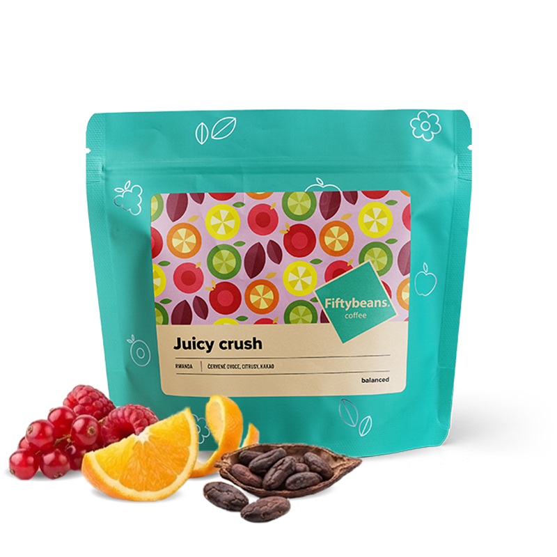Výběrová káva Fiftybeans Rwanda JUICY CRUSH