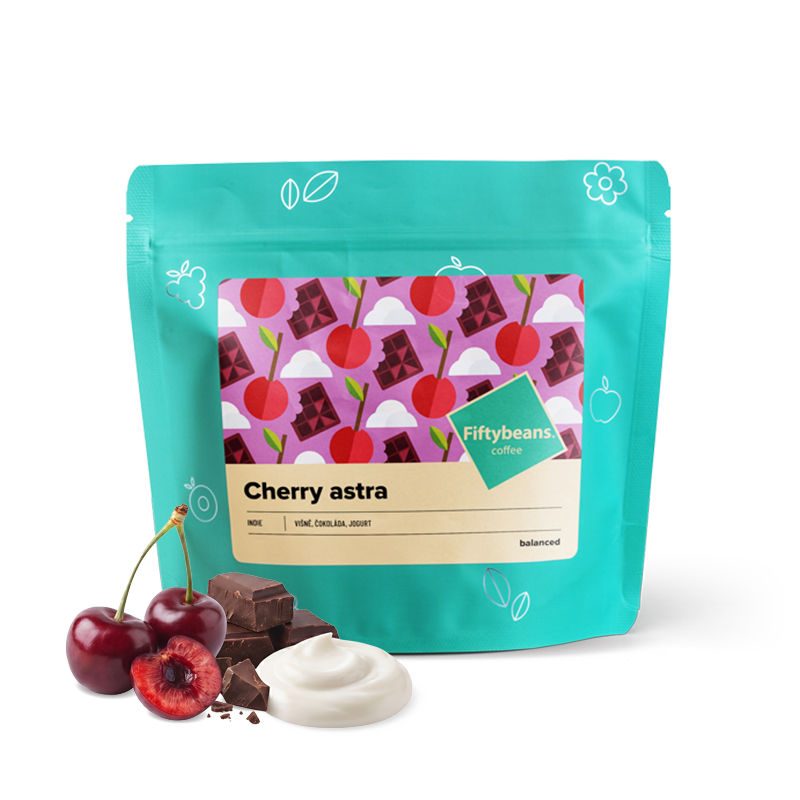 Výběrová káva Fiftybeans Indie CHERRY ASTRA