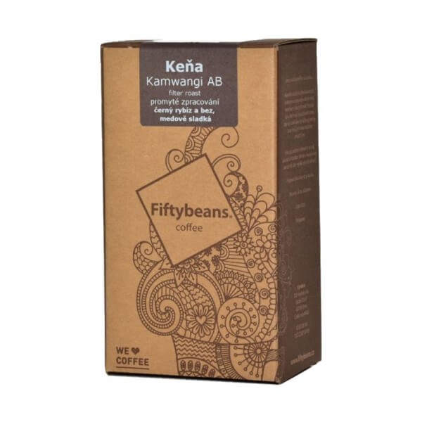 Výběrová káva Fiftybeans Keňa KAMWANGI AB