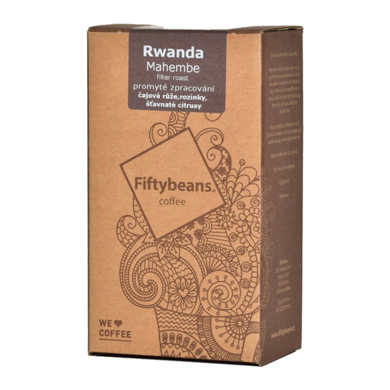 Výběrová káva Fiftybeans Rwanda MAHEMBE 2018