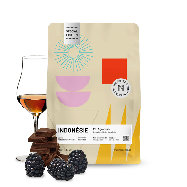 Výběrová káva Mia Coffee Roastery Indonésie MT. ARGOPURO - speciální edice