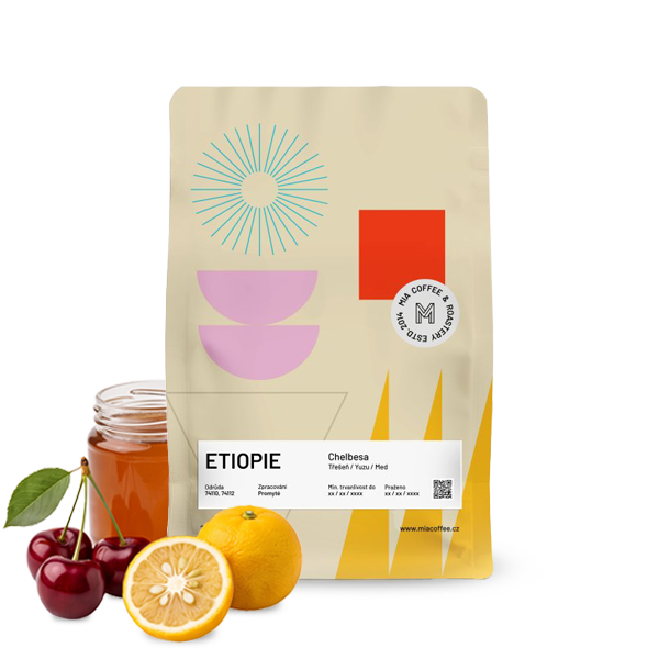 Výběrová káva Mia Coffee Roastery Etiopie CHELBESA