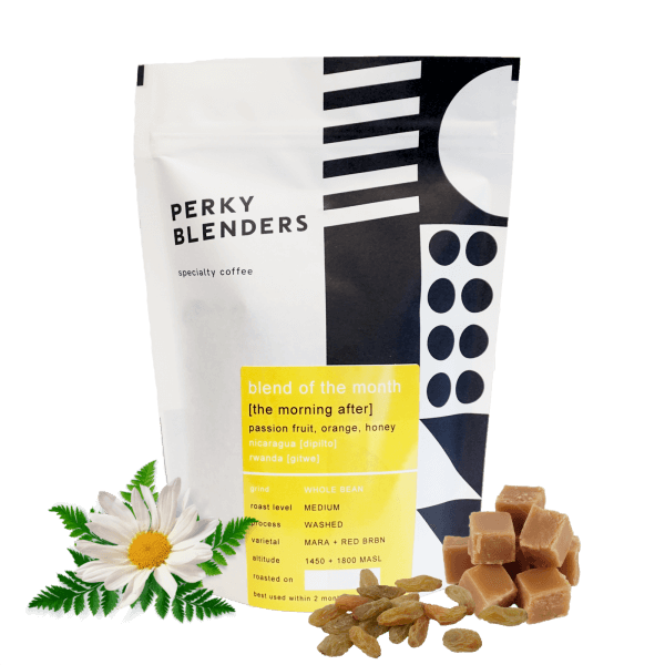 Výběrová káva Perky Blenders Rwanda Kolumbie FILTR BLEND 