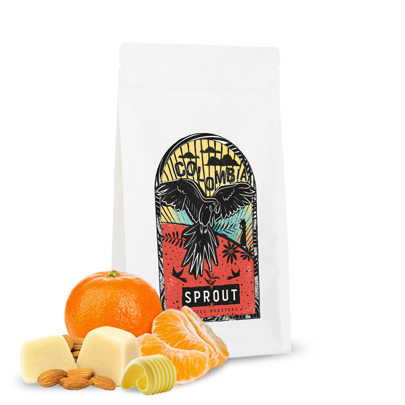 Výběrová káva Sprout Coffee Roasters Kolumbie DECAF ATUNKAA - bezkofeinová