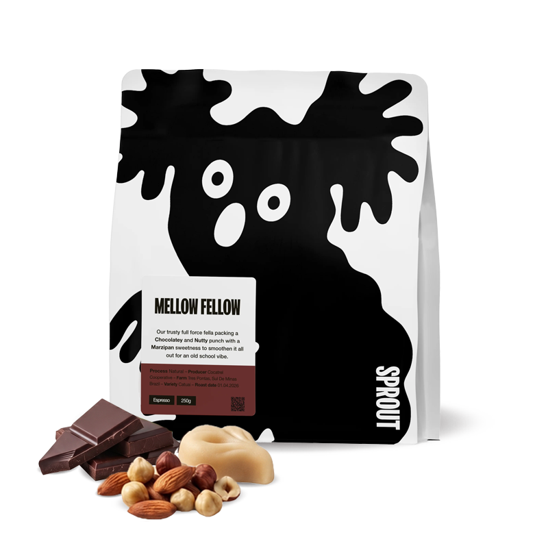 Výběrová káva Sprout Coffee Roasters Brazílie MELLOW FELLOW