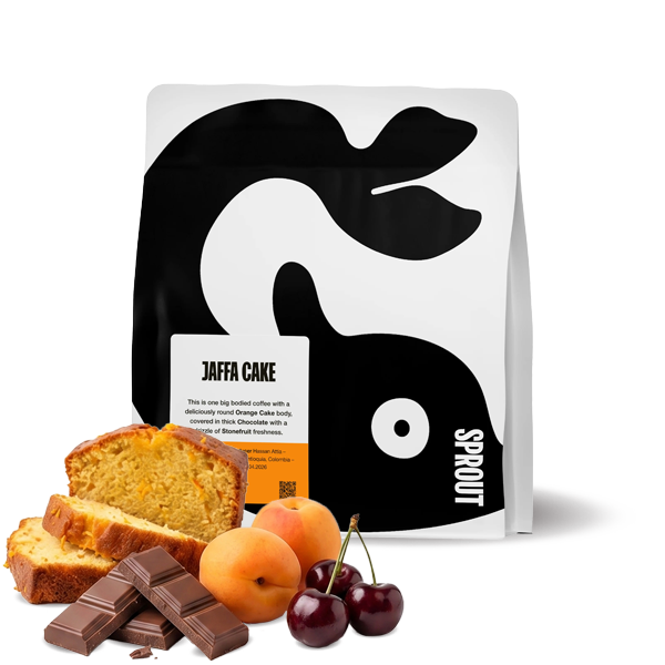 Výběrová káva Sprout Coffee Roasters Kolumbie JAFFA CAKE