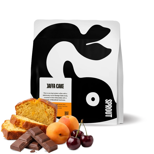 Výběrová káva Sprout Coffee Roasters Kolumbie JAFFA CAKE
