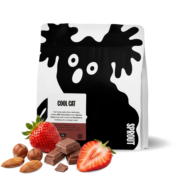 Výběrová káva Sprout Coffee Roasters Brazílie COOL CAT
