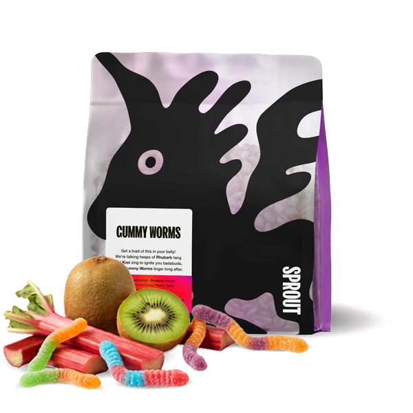 Výběrová káva Sprout Coffee Roasters Kolumbie GUMMY WORMS