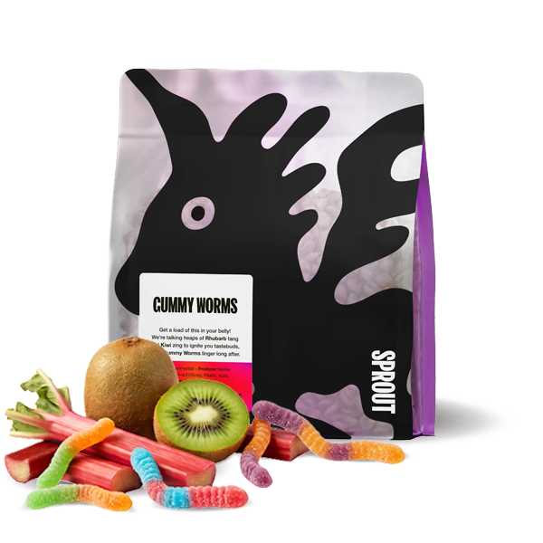 Výběrová káva Sprout Coffee Roasters Kolumbie GUMMY WORMS