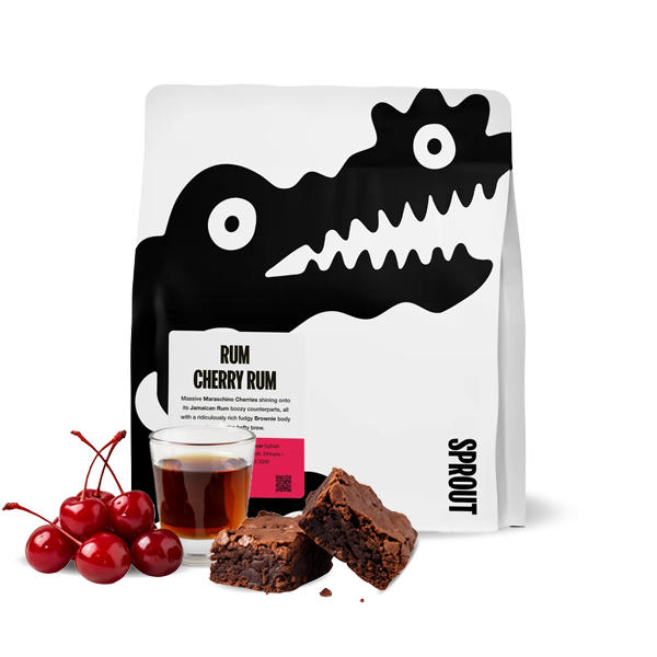 Výběrová káva Sprout Coffee Roasters Etiopie RUM CHERRY RUM