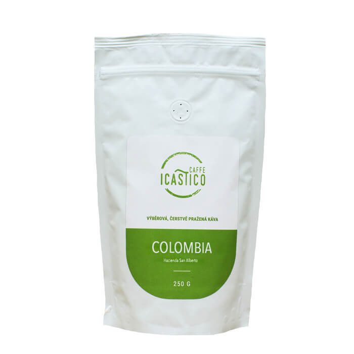 Výběrová káva Icástico Caffe Colombia SAN ALBERTO