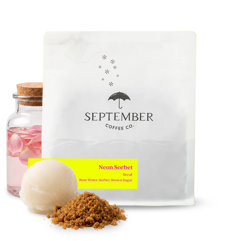 Výběrová káva September Coffee Kolumbie NEON SORBET - bezkofeinová - 200 g