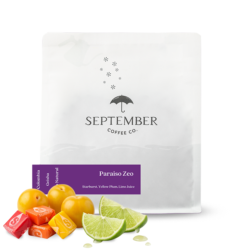 Výběrová káva September Coffee Kolumbie PARAISO ZEO - geisha - 125 g