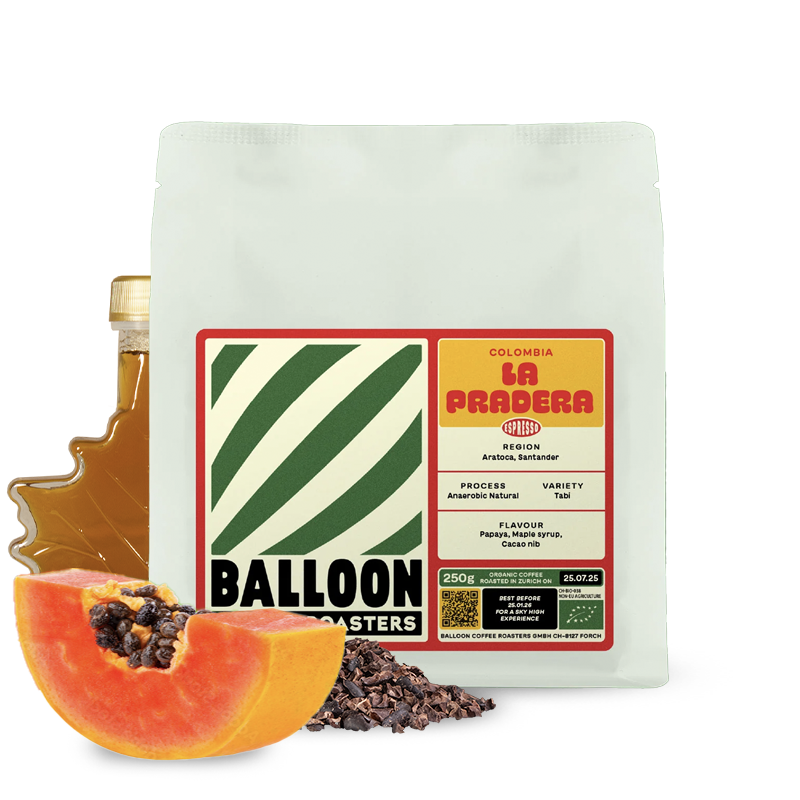 Výběrová káva Balloon Coffee Roasters Kolumbie LA PRADERA - espresso