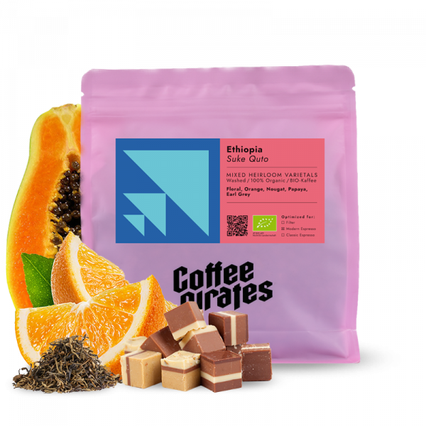 Výběrová káva Coffee Pirates Etiopie SUKE QUTO