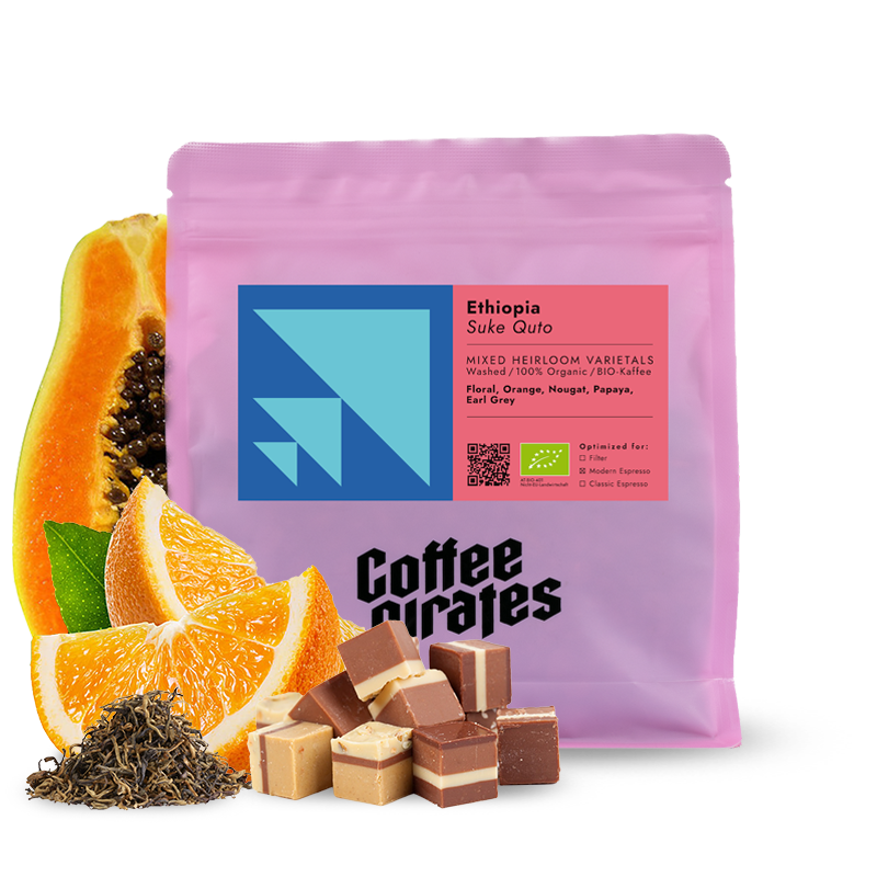 Výběrová káva Coffee Pirates Etiopie SUKE QUTO