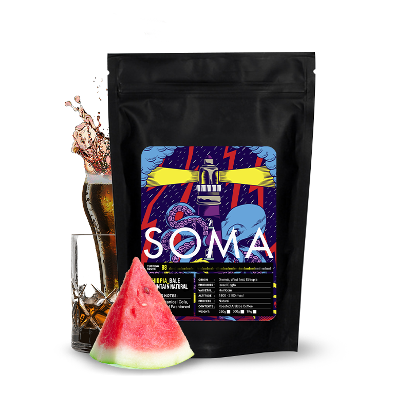 Výběrová káva SOMA Etiopie BALE MOUNTAIN - natural