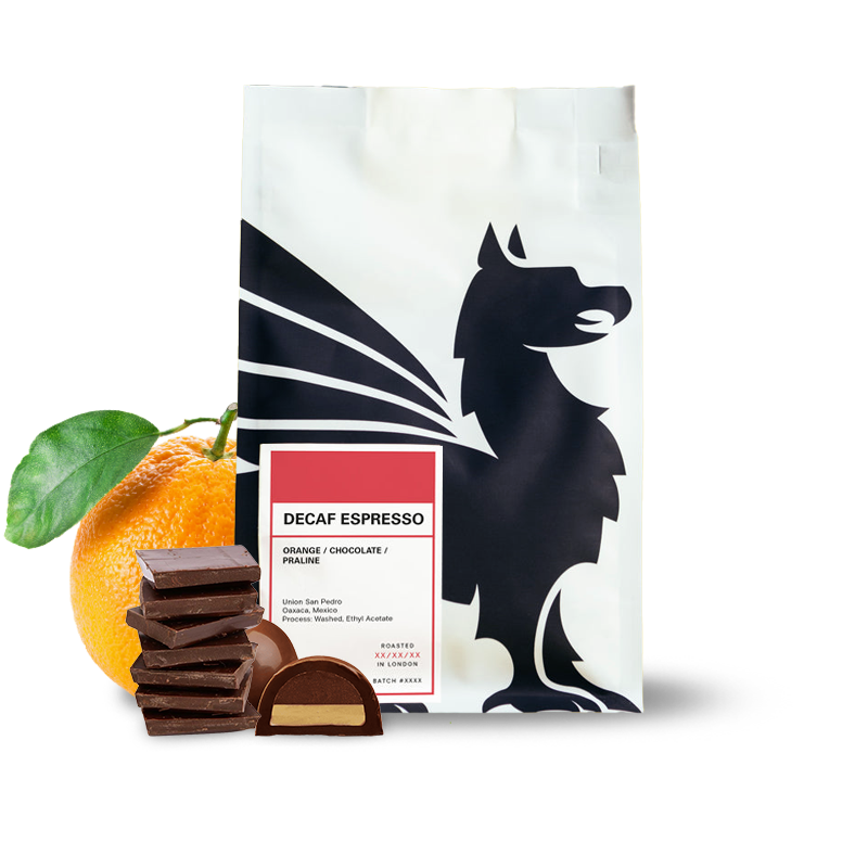 Výběrová káva Square Mile Mexiko ESPRESSO DECAF - bezkofeinová 02/25