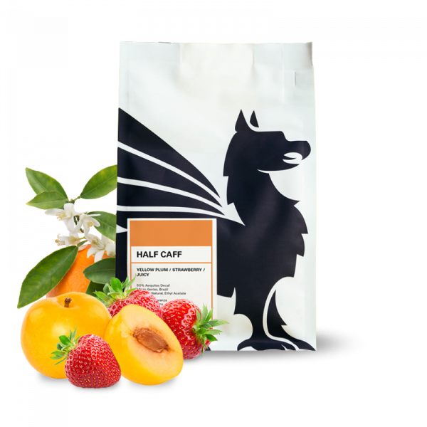 Výběrová káva Square Mile HALF CAFF blend - nízkokofeinová 06/25