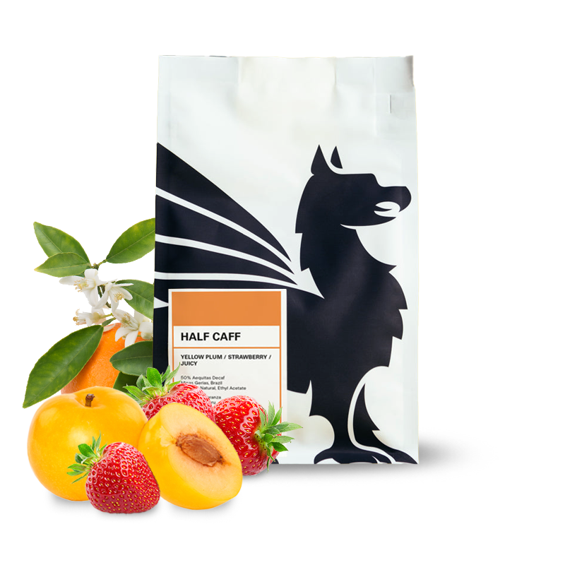 Výběrová káva Square Mile HALF CAFF blend - nízkokofeinová 06/25