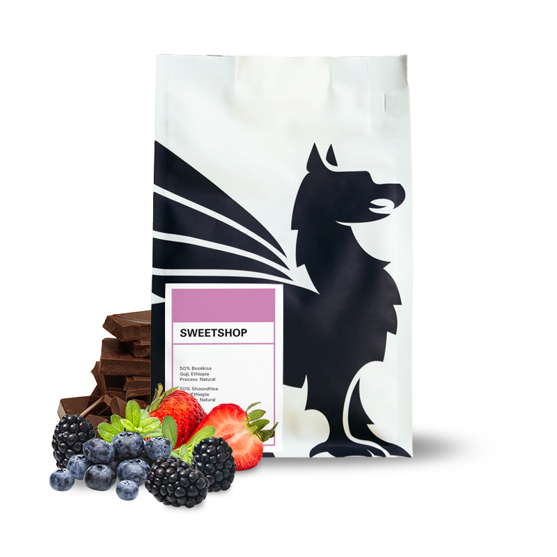 Výběrová káva Square Mile SWEETSHOP ESPRESSO blend 09/25