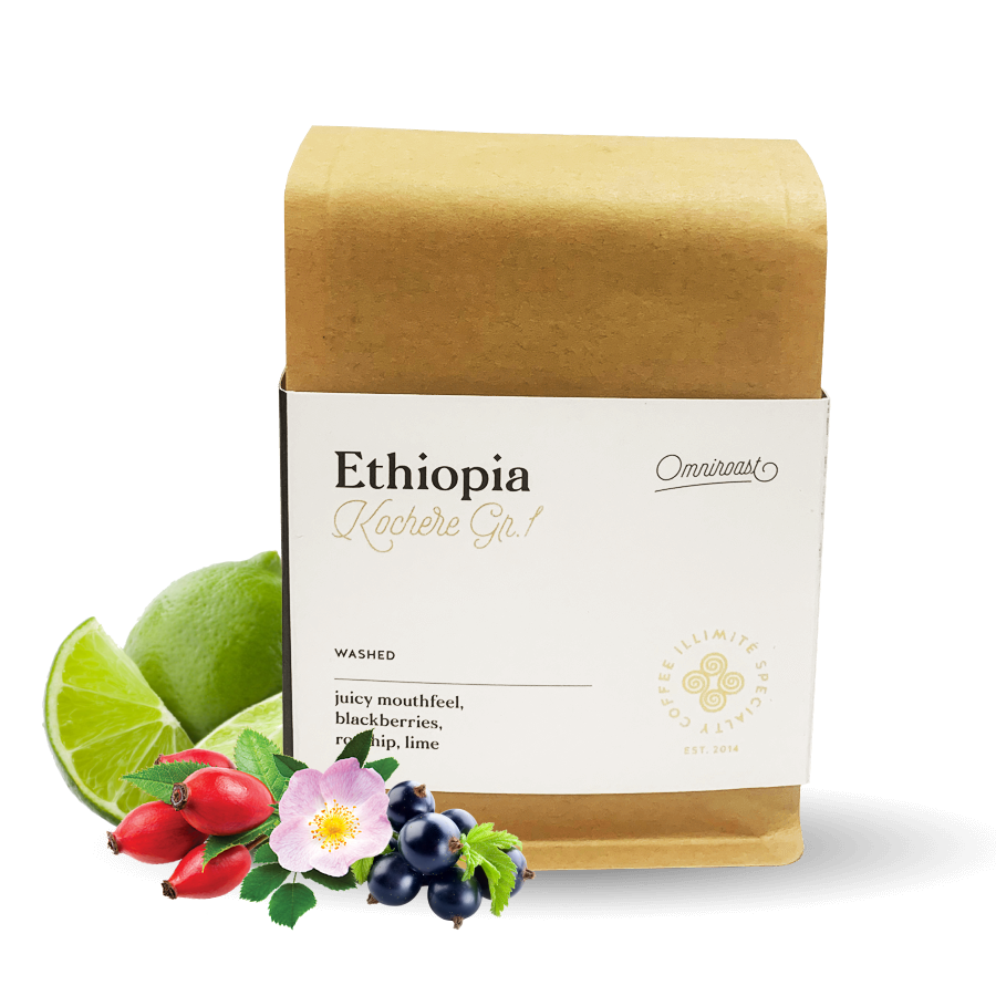 Výběrová káva Illimité Coffee Roasters Etiopie KOCHERE
