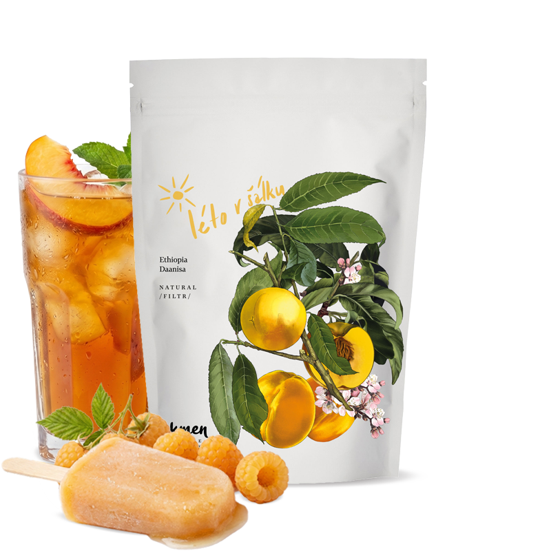 Výběrová káva Kmen Coffee Roasters Etiopie LÉTO V ŠÁLKU - letní cold brew