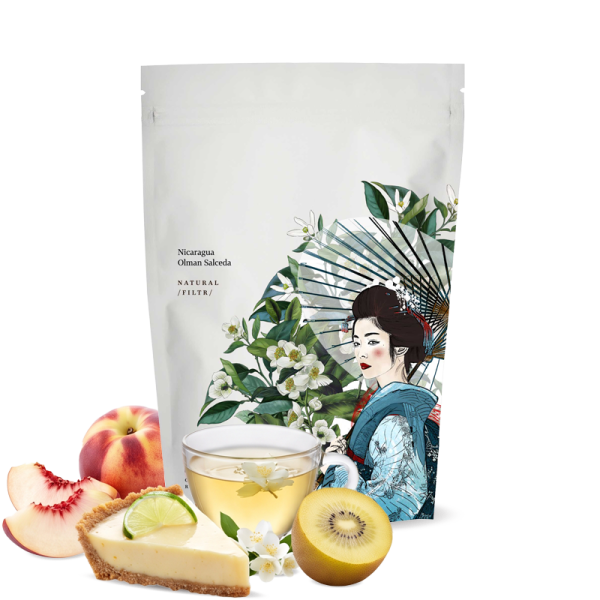 Výběrová káva Kmen Coffee Roasters Nikaragua OLMAN SALCEDA - Cup of Excellence geisha - 200 g